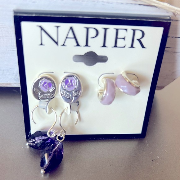 NWT! Napier and Bay Studio Women’s 4 Pairs Pierced Earrings - Picture 3 of 6